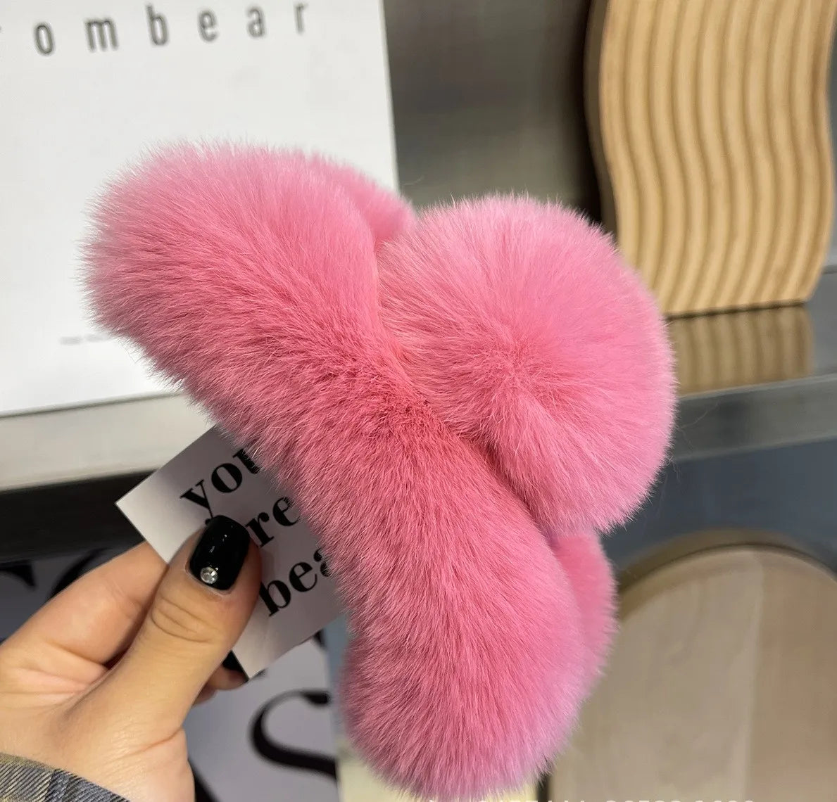 Simple Style Solid Color Rex Rabbit Fur Hair Claws