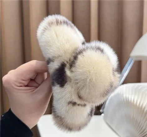 Simple Style Solid Color Rex Rabbit Fur Hair Claws