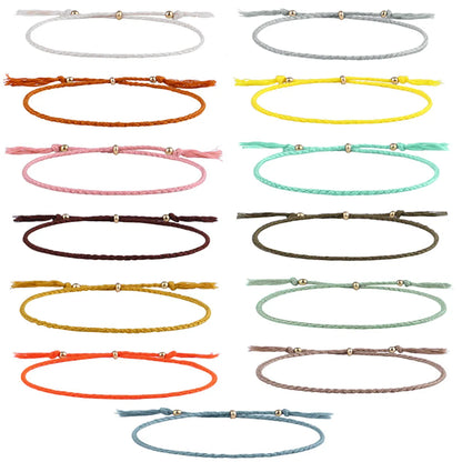 Simple Style Solid Color Rope Braid Women's Bracelets