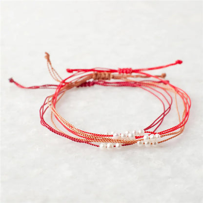 Simple Style Solid Color Rope Braid Women's Bracelets