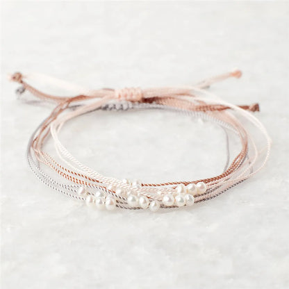 Simple Style Solid Color Rope Braid Women's Bracelets