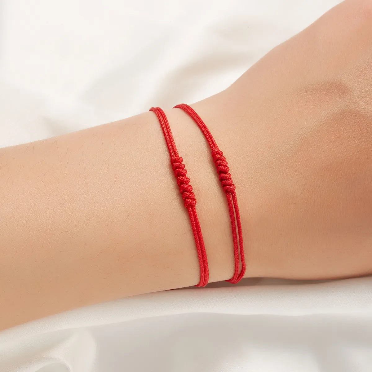 Simple Style Solid Color Rope Valentine's Day Unisex Drawstring Bracelets