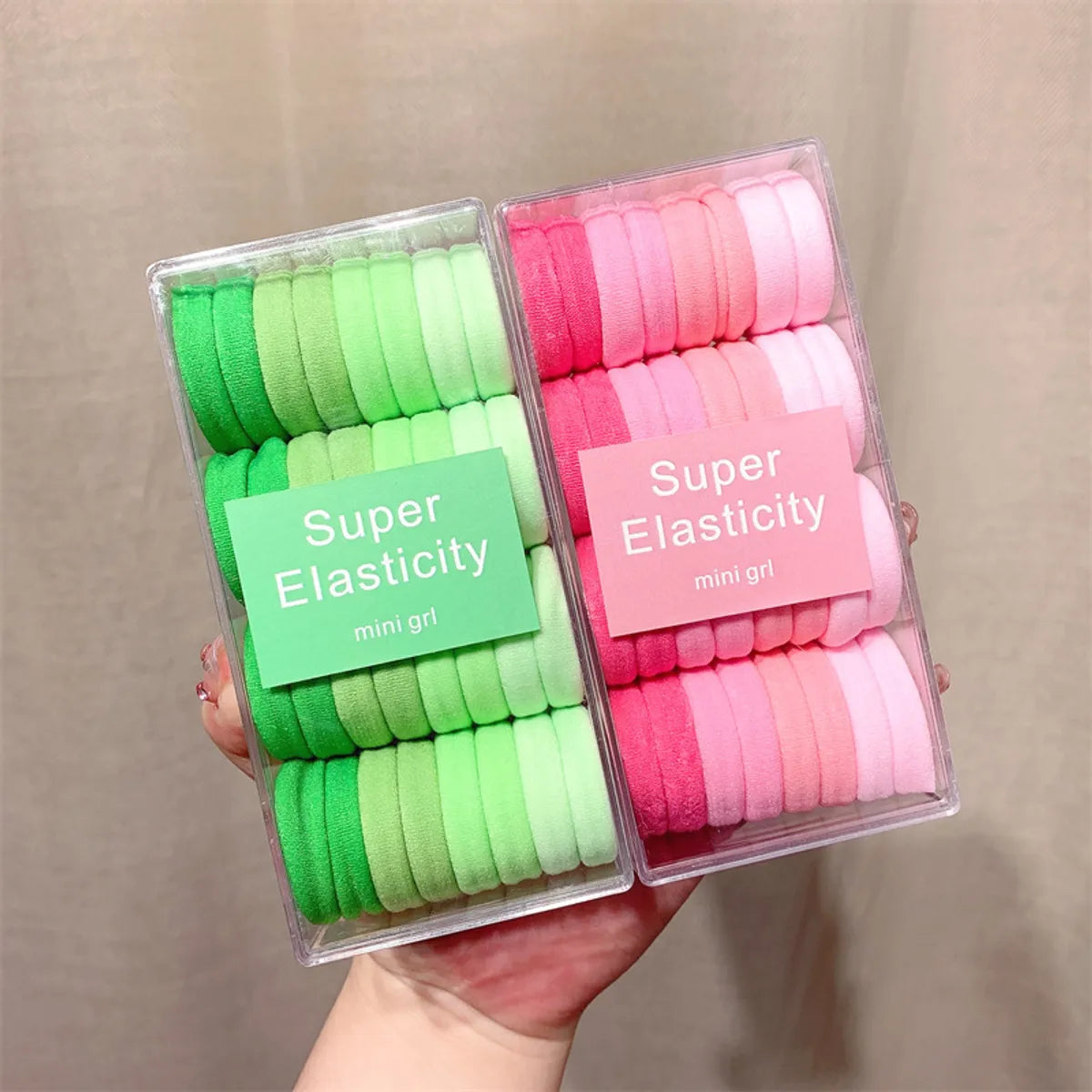 Simple Style Solid Color Rubber Rubber Band