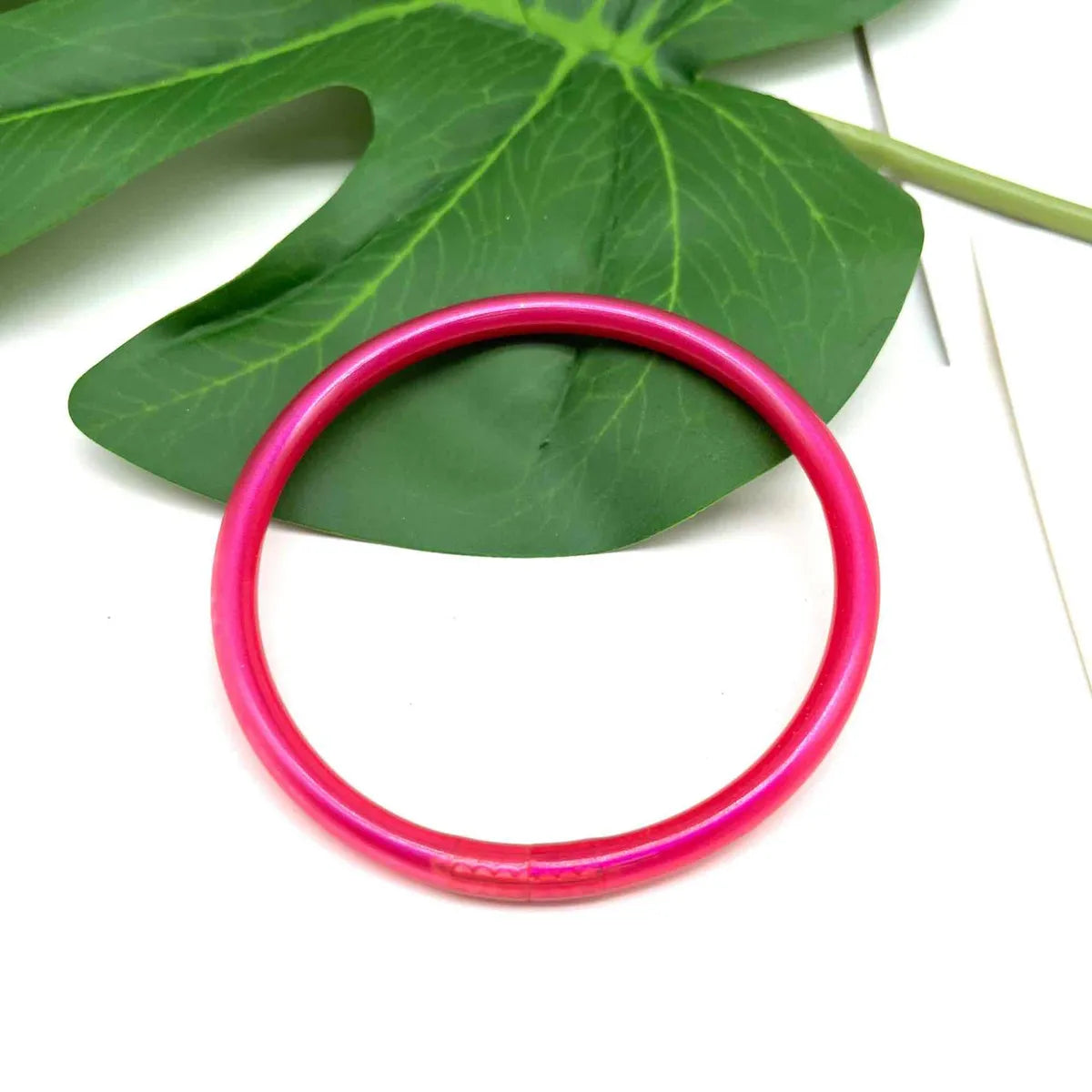 Simple Style Solid Color Silica Gel Unisex Wristband