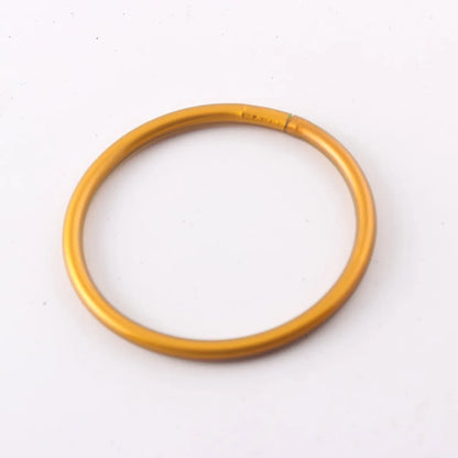 Simple Style Solid Color Silica Gel Women's Buddhist Bangle