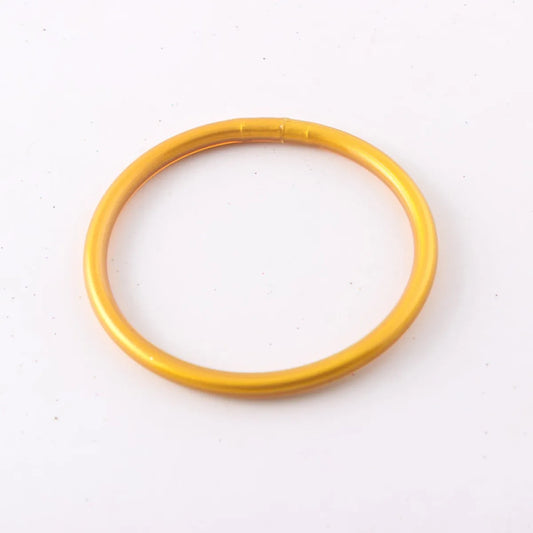 Simple Style Solid Color Silica Gel Women's Buddhist Bangle