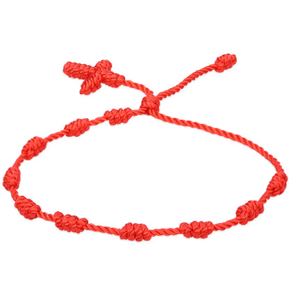 Simple Style Solid Color Silk Thread Braid Unisex Bracelets