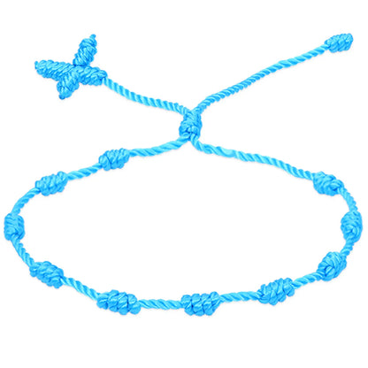 Simple Style Solid Color Silk Thread Braid Unisex Bracelets