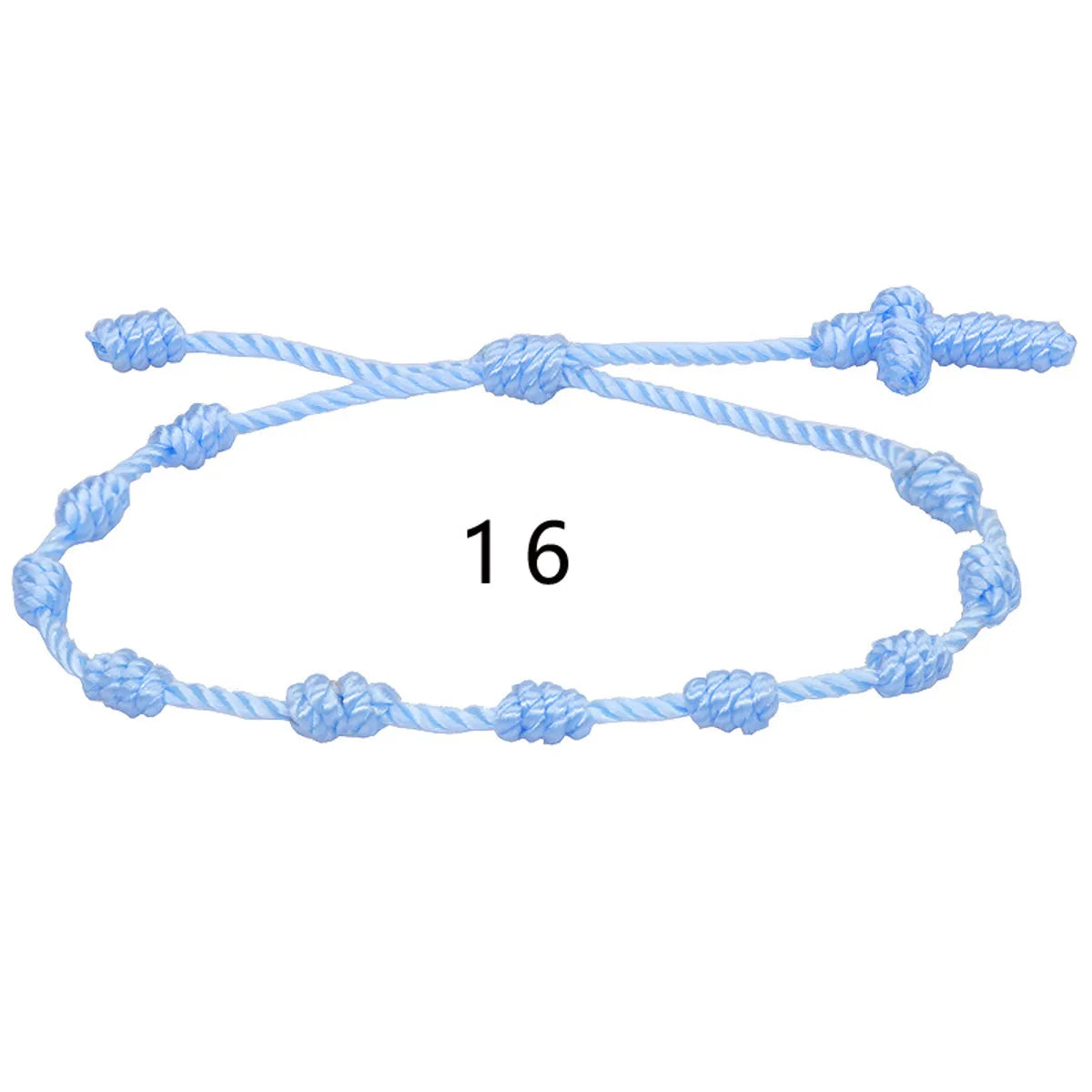 Simple Style Solid Color Silk Thread Braid Unisex Bracelets