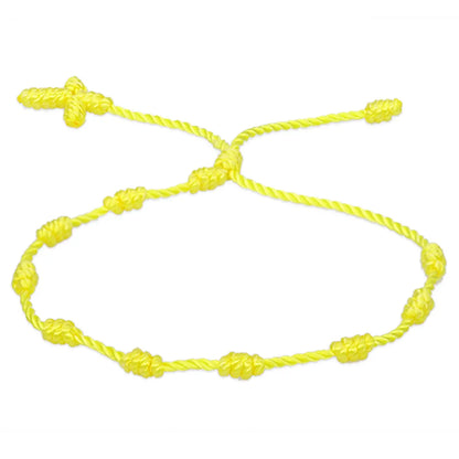 Simple Style Solid Color Silk Thread Braid Unisex Bracelets