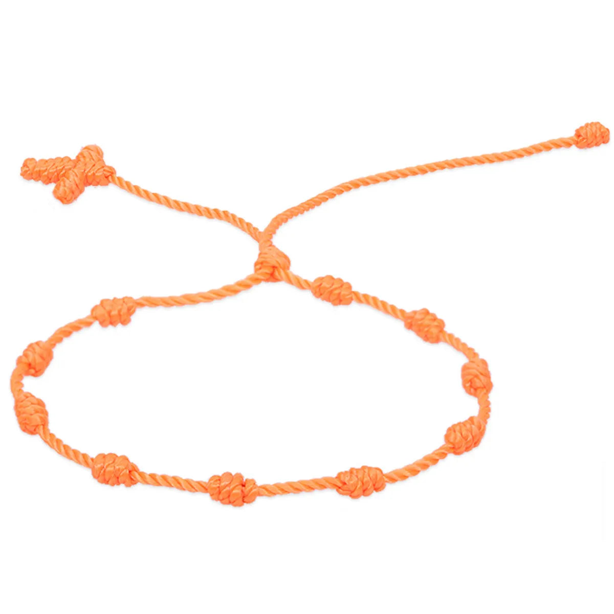 Simple Style Solid Color Silk Thread Braid Unisex Bracelets