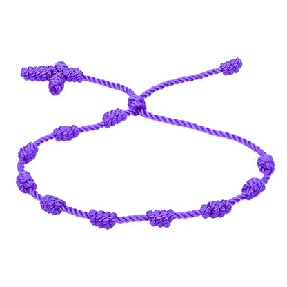 Simple Style Solid Color Silk Thread Braid Unisex Bracelets