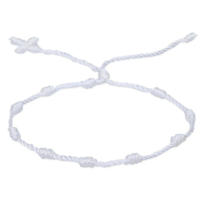 Simple Style Solid Color Silk Thread Braid Unisex Bracelets