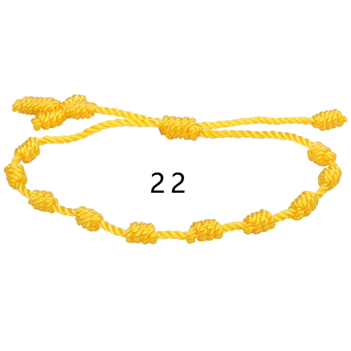 Simple Style Solid Color Silk Thread Braid Unisex Bracelets