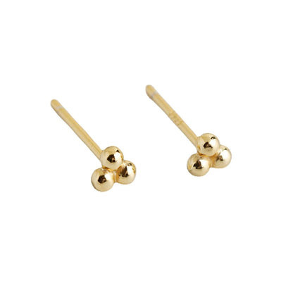 Simple Style Solid Color Silver Ear Studs 1 Pair