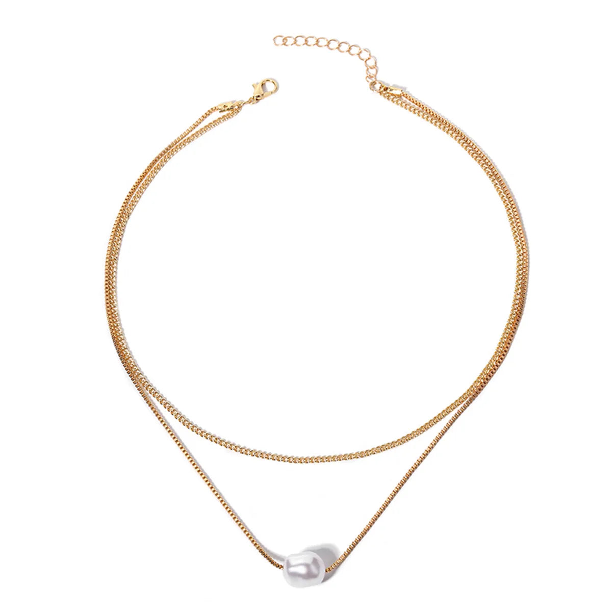 Simple Style Solid Color Solid Color Alloy Women'S Necklace