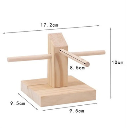 Simple Style Solid Color Solid Wood Patchwork Jewelry Rack