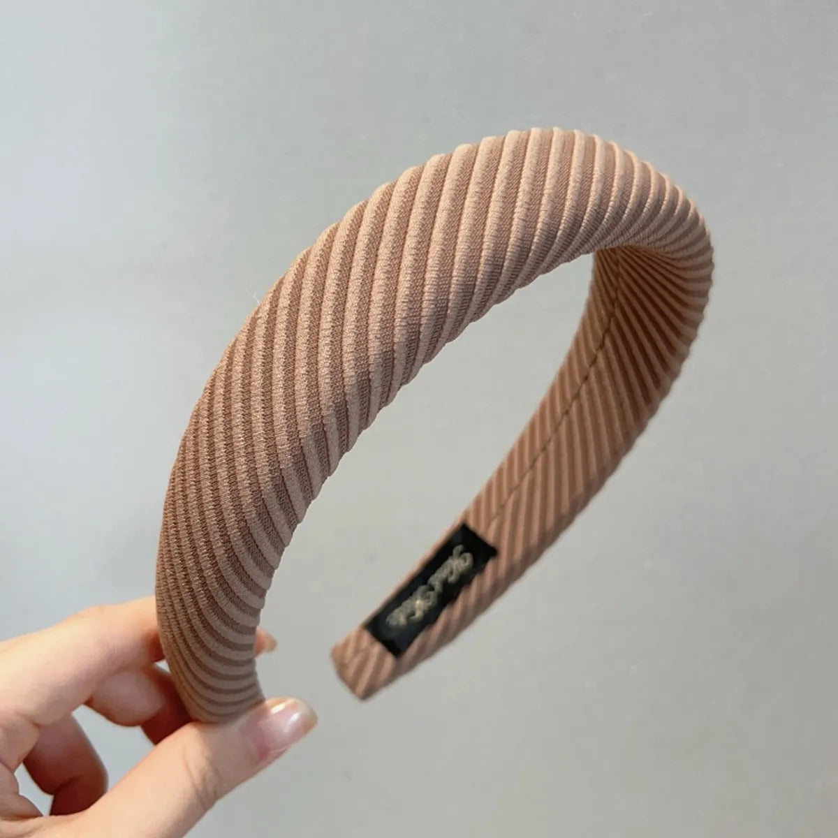 Simple Style Solid Color Sponge Hair Band