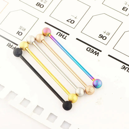 Simple Style Solid Color Stainless Steel Ear Studs 1 Piece