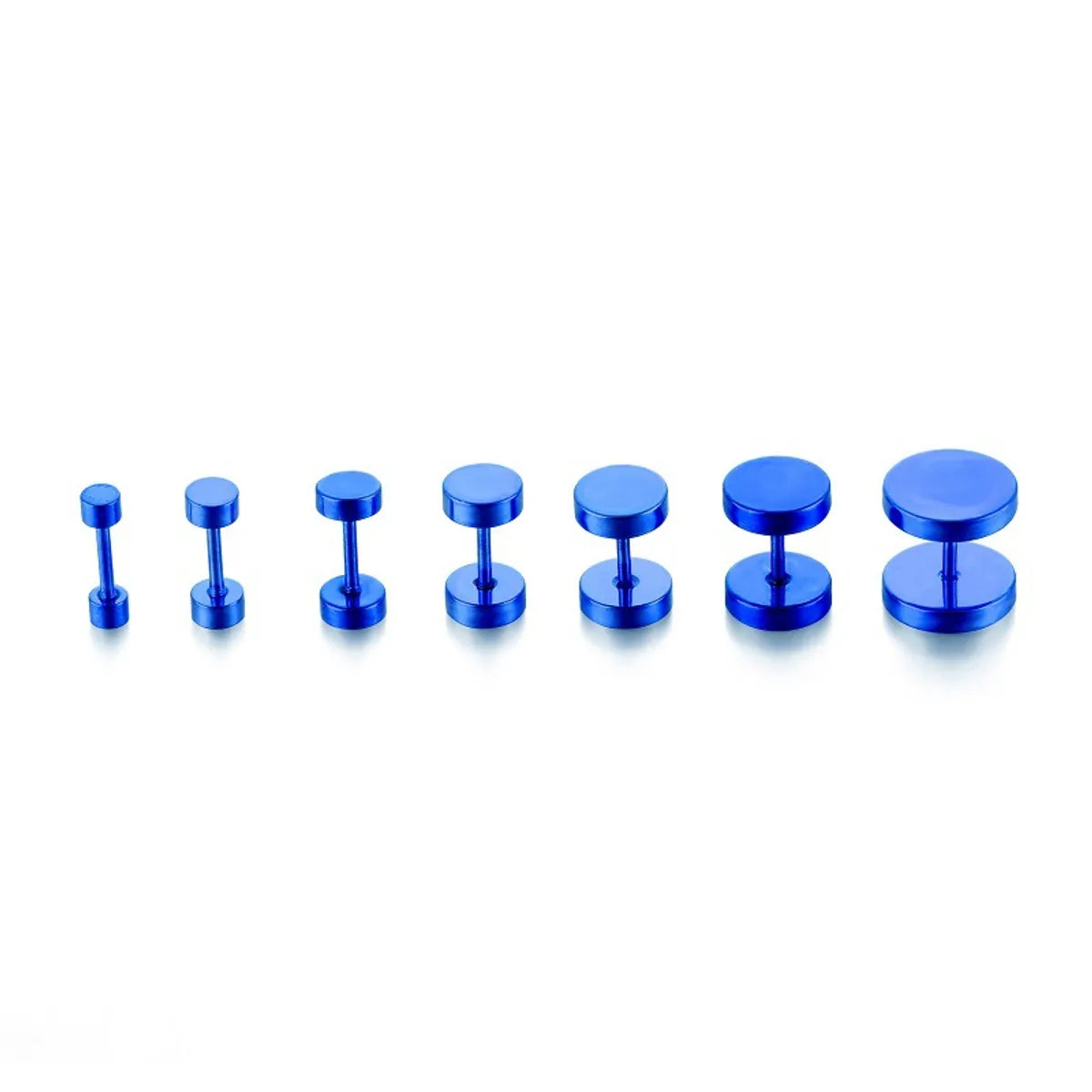 Simple Style Solid Color Stainless Steel Ear Studs 1 Piece