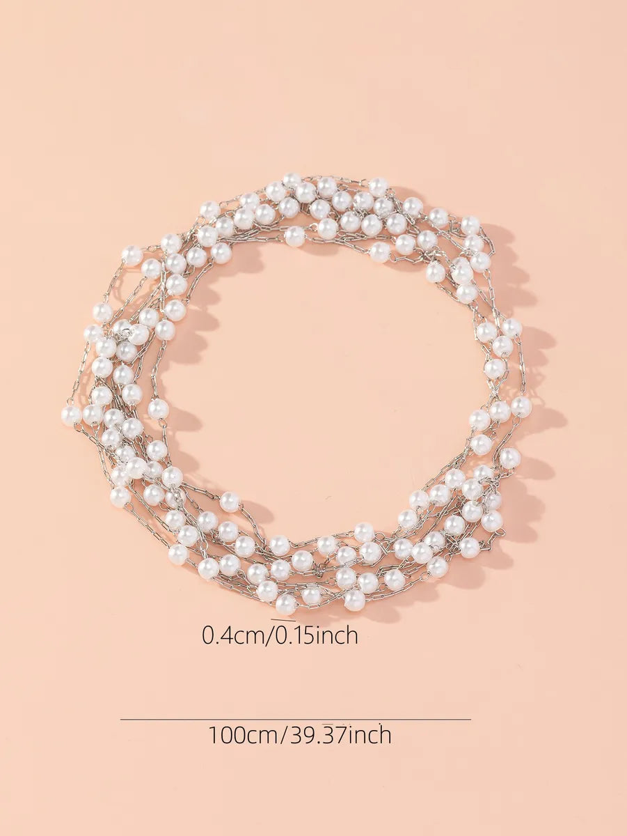 Wholesale Jewelry Simple Style Solid Color Stainless Steel Freshwater Pearl Artificial Pearls Patchwork