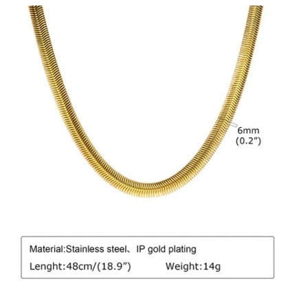 Simple Style Solid Color Stainless Steel Gold Plated Necklace