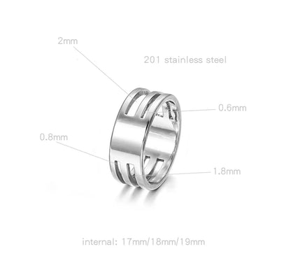 Simple Style Solid Color Stainless Steel Jewelry Accessories