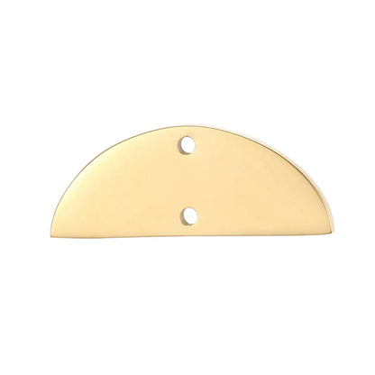 1 Piece Stainless Steel 18K Gold Plated Solid Color