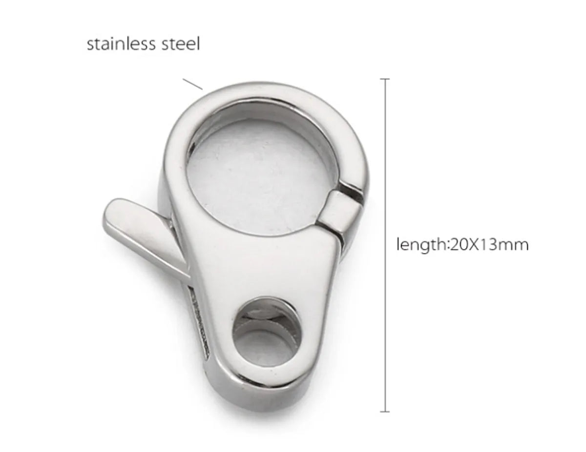 1 Piece Stainless Steel Solid Color Simple Style