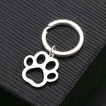 Simple Style Solid Color 201 Stainless Steel Keychain