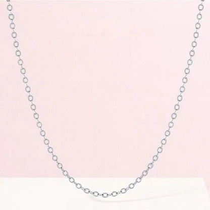 Simple Style Solid Color Stainless Steel Necklace