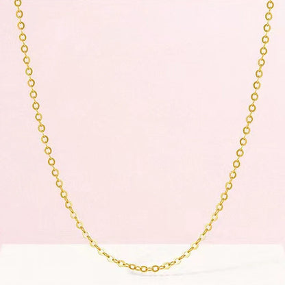 Simple Style Solid Color Stainless Steel Necklace