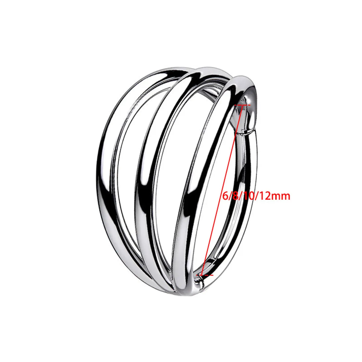 Simple Style Solid Color Stainless Steel Nose Ring In Bulk