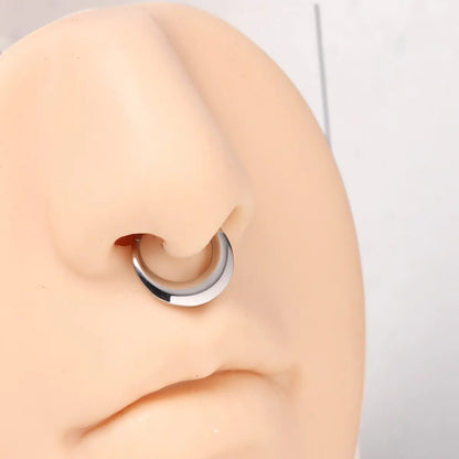 Simple Style Solid Color Stainless Steel Nose Ring In Bulk