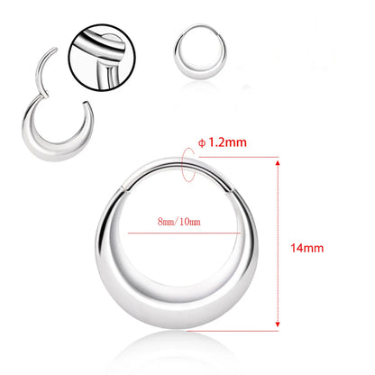 Simple Style Solid Color Stainless Steel Nose Ring In Bulk