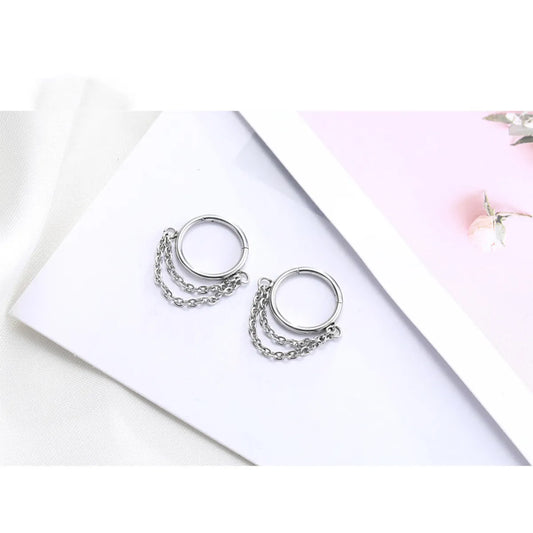 Simple Style Solid Color Stainless Steel Nose Ring In Bulk