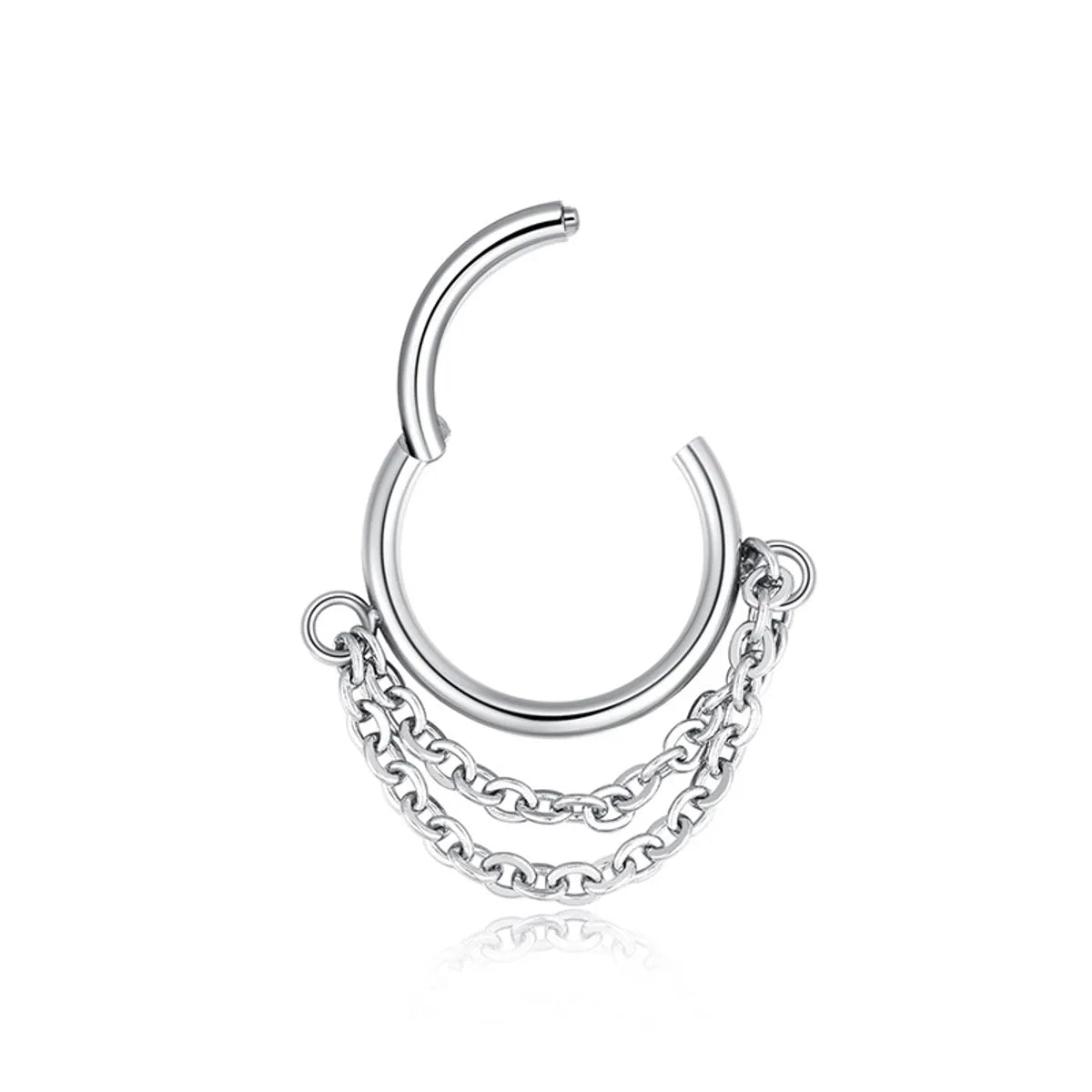 Simple Style Solid Color Stainless Steel Nose Ring In Bulk