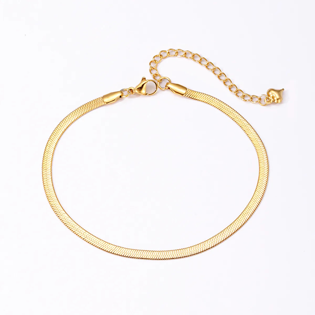 Simple Style Solid Color Stainless Steel Plating 18k Gold Plated Bracelets