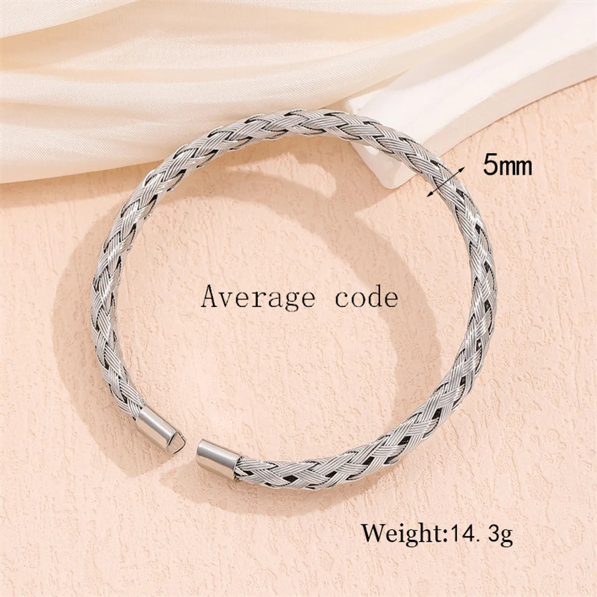 Simple Style Solid Color 201 Stainless Steel 18K Gold Plated Bracelets In Bulk