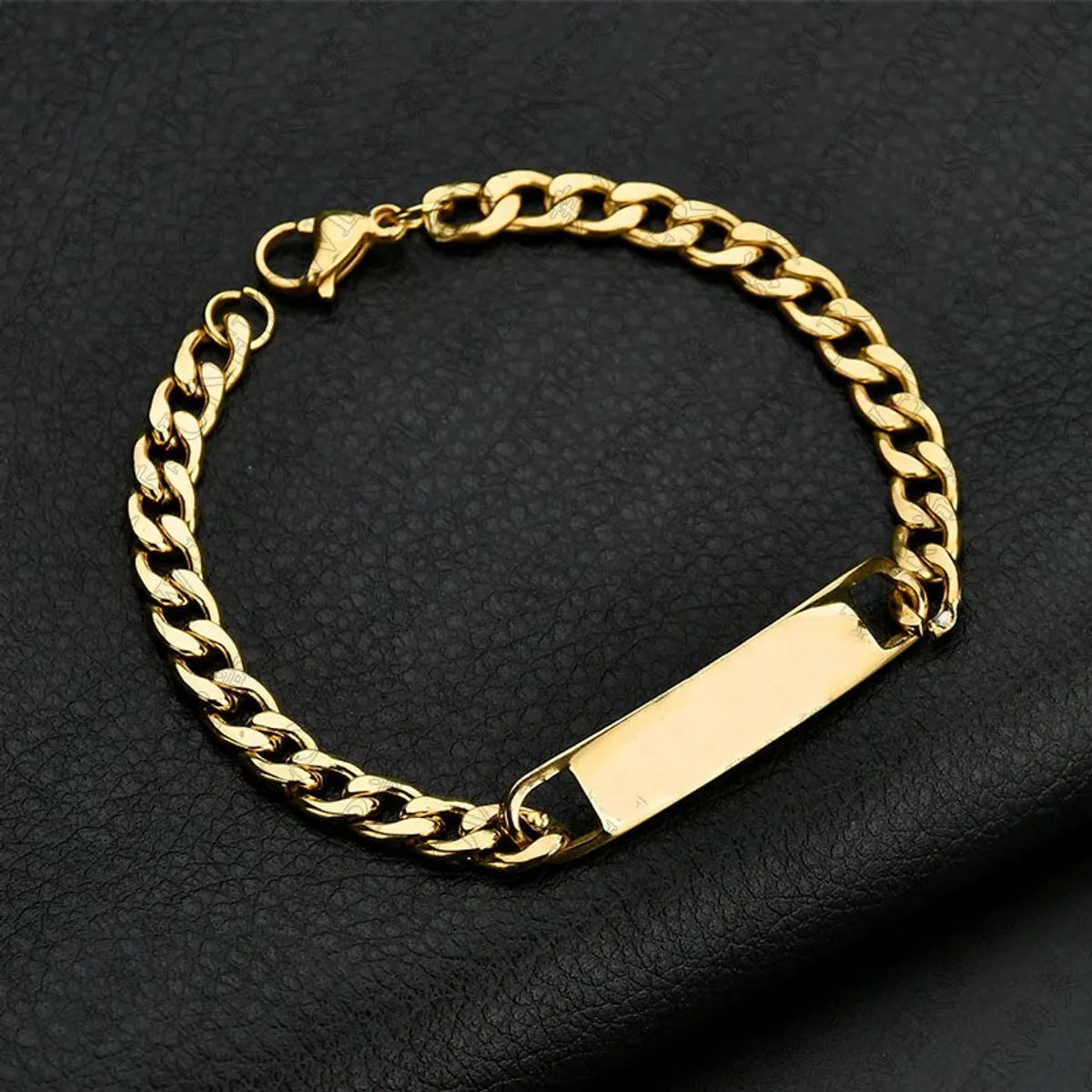 Simple Style Solid Color Stainless Steel Plating Men'S Bracelets