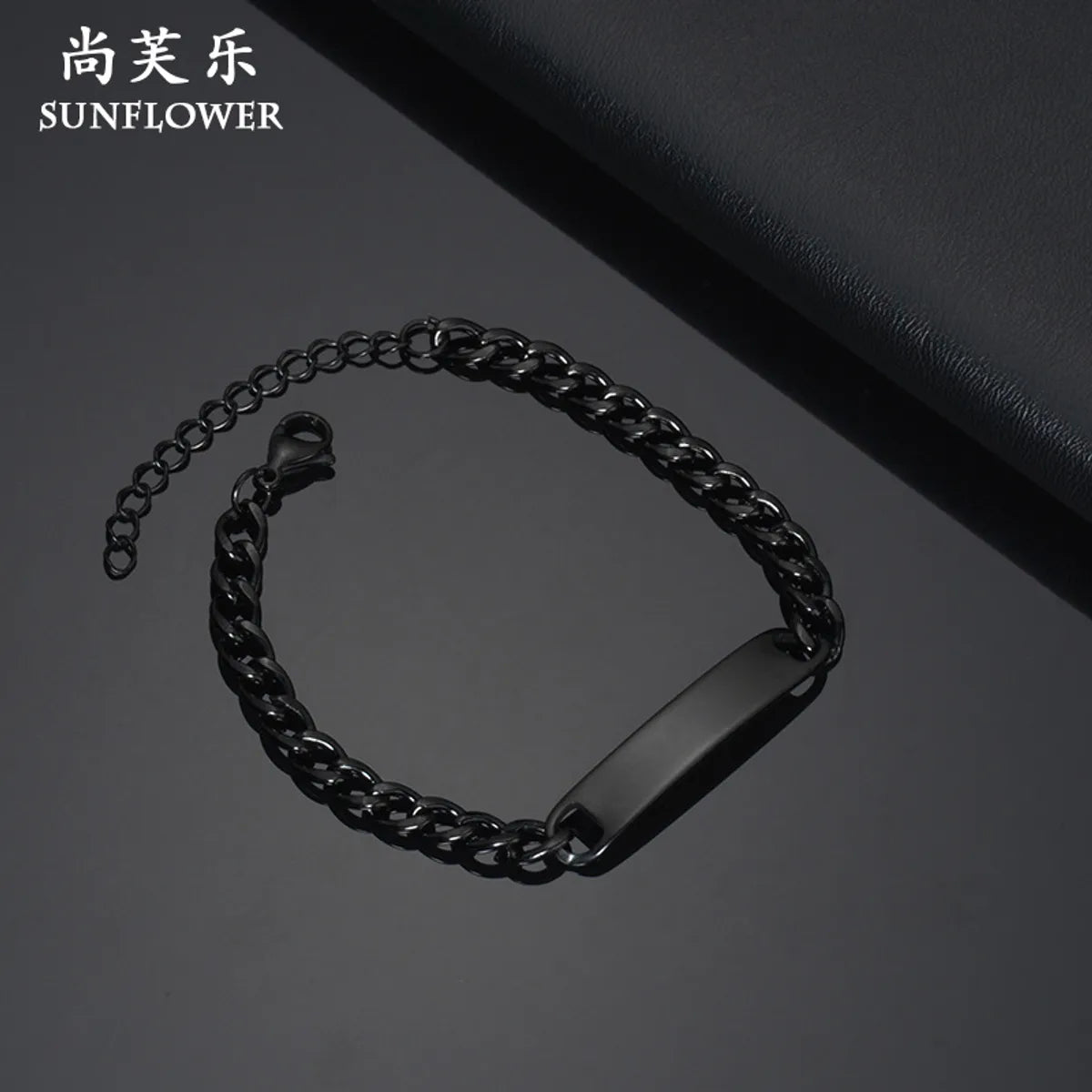 Simple Style Solid Color Stainless Steel Plating Men'S Bracelets