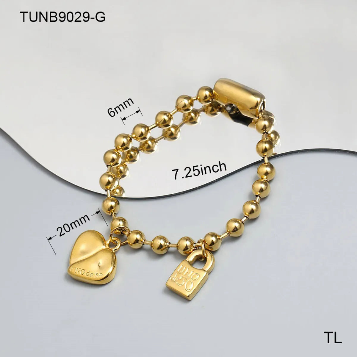 Simple Style Solid Color Stainless Steel Plating Chain 18k Gold Plated Bracelets