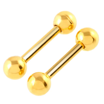 Simple Style Solid Color Stainless Steel Plating Ear Studs 1 Piece