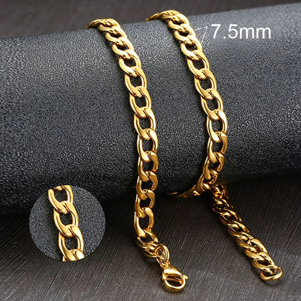 Wholesale Jewelry Simple Style Solid Color 201 Stainless Steel 304 Stainless Steel Gold Plated Plating Necklace