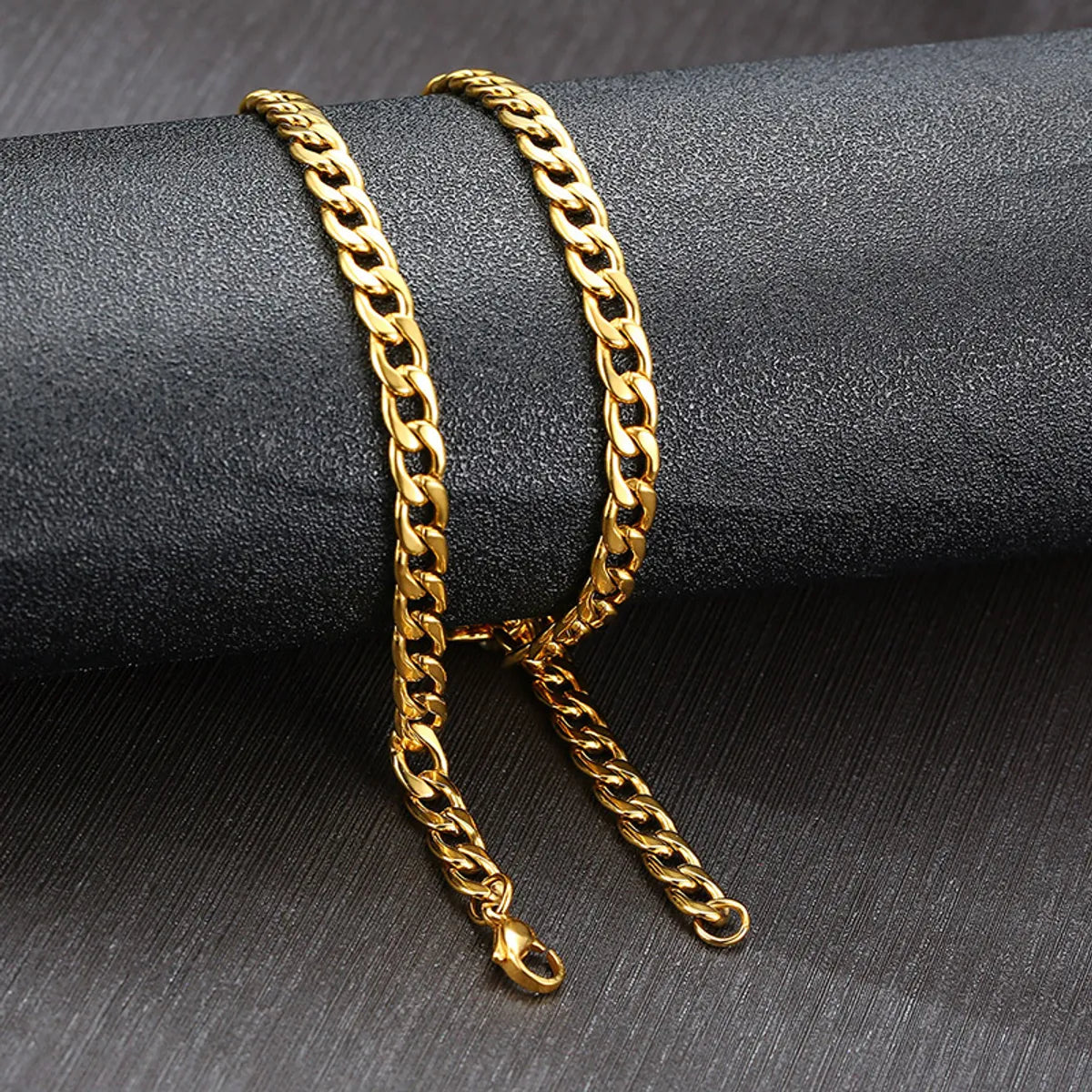 Wholesale Jewelry Simple Style Solid Color 201 Stainless Steel 304 Stainless Steel Gold Plated Plating Necklace