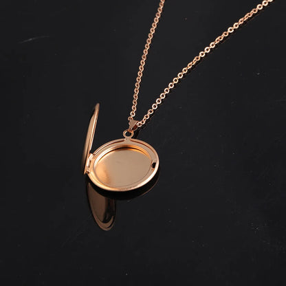 Stainless Steel 18K Gold Plated Simple Style Plating Solid Color None Pendant Necklace