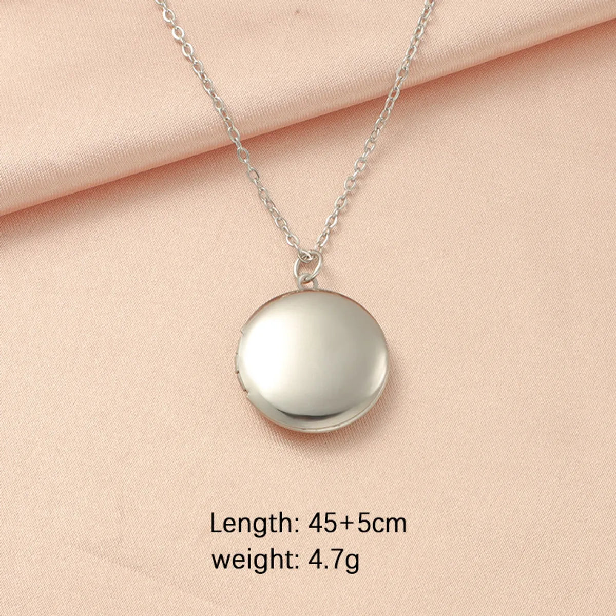 Stainless Steel 18K Gold Plated Simple Style Plating Solid Color None Pendant Necklace