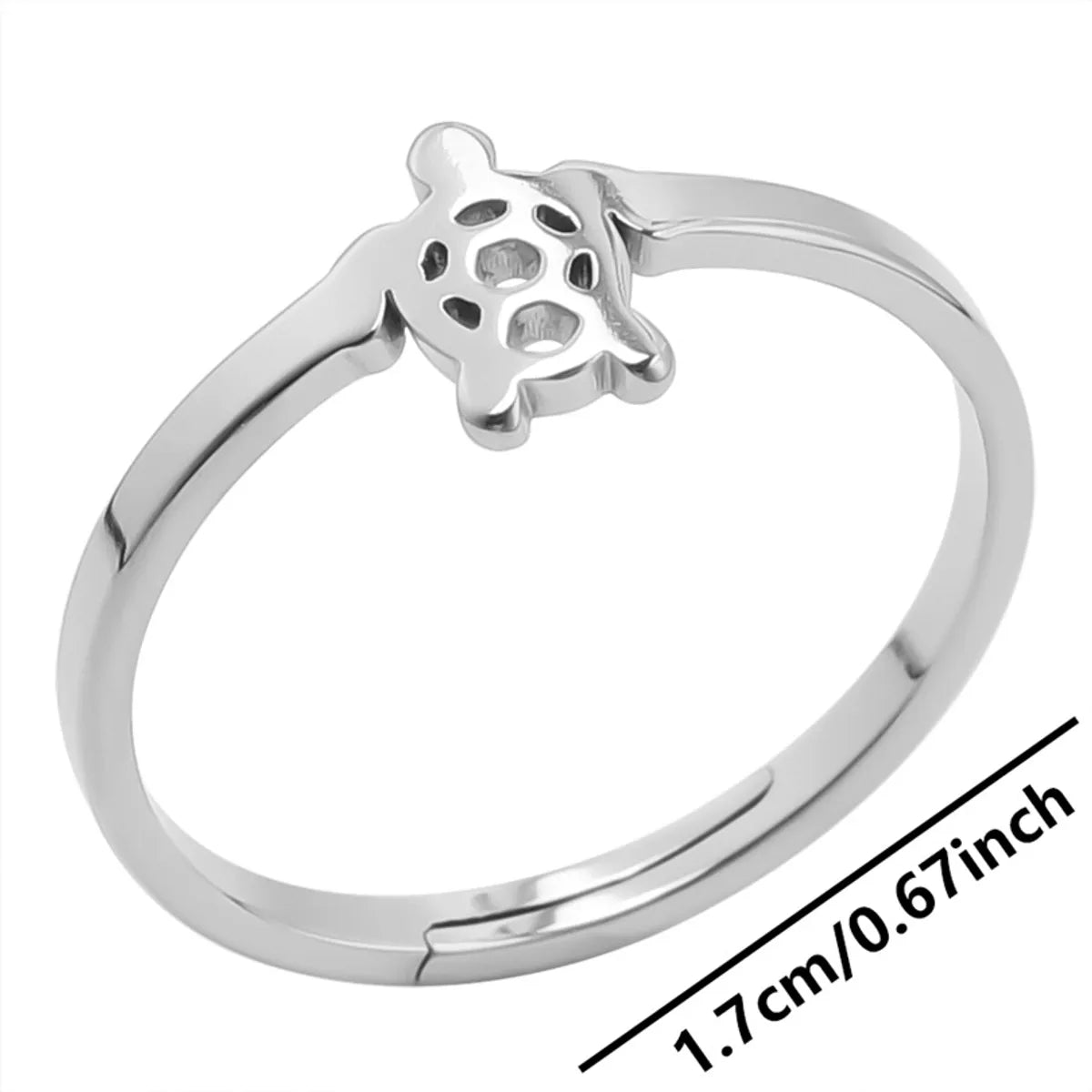 Wholesale Jewelry Simple Style Solid Color 304 Stainless Steel 18K Gold Plated Plating Rings