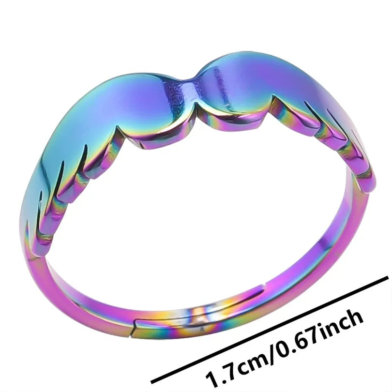 Wholesale Jewelry Simple Style Solid Color 304 Stainless Steel 18K Gold Plated Plating Rings