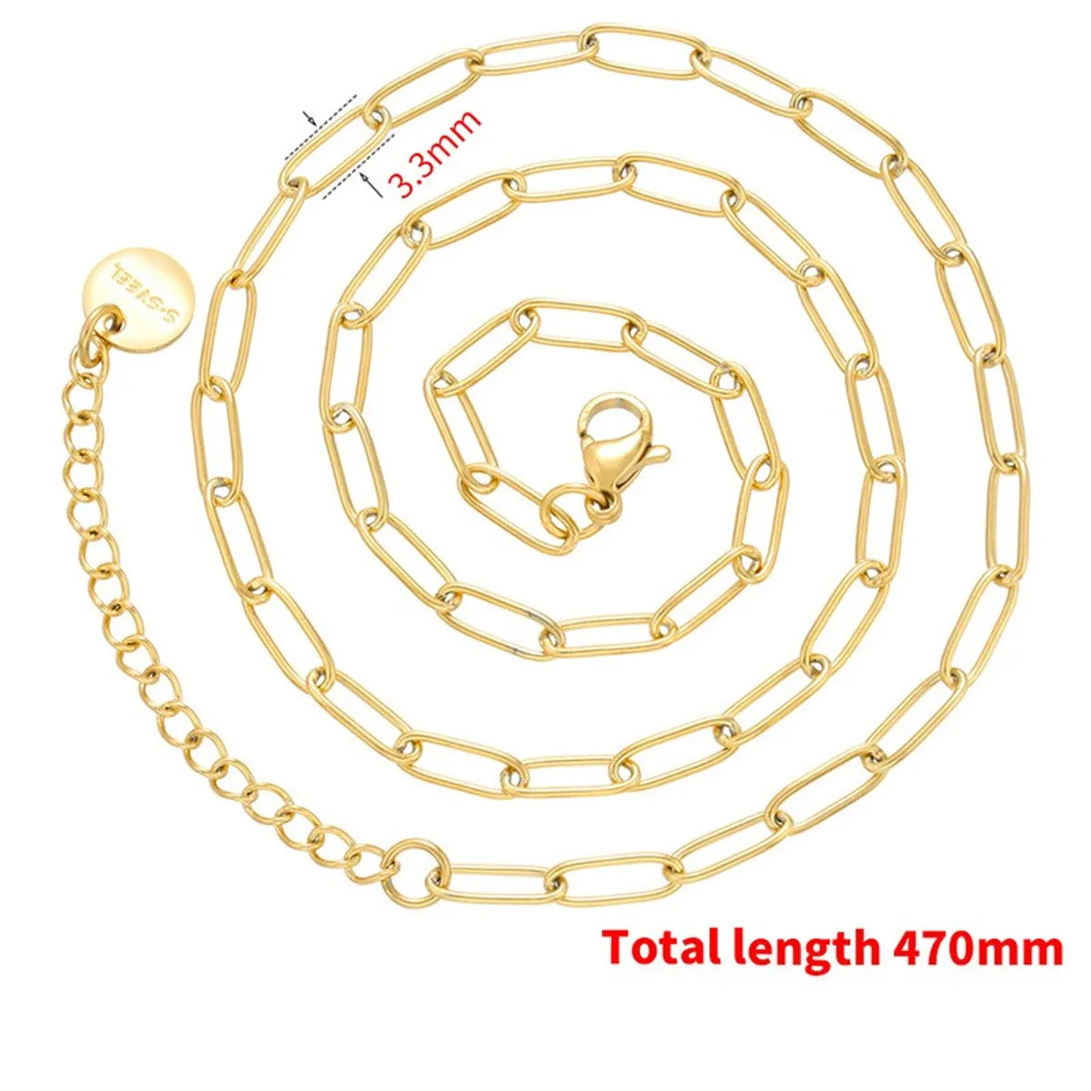 1 Piece Stainless Steel Plating Polished Chain